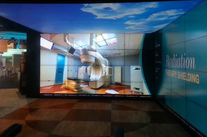 virtual radiology suite use seamless video walls to radiology reading room design