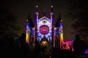 projection mapping on Baker Chapel